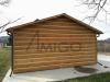 Garaż drewniany 5x5 dach dwuspadowy carport garaże wiaty z drewna