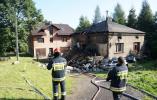 Wilamowice: Wybuch i pożar w domu jednorodzinnym
