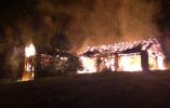 Cieszyn: Pożar stodoły w Krasnej