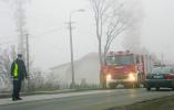 Pożar domu na ulicy Katowickiej w kierunku Hażlacha
