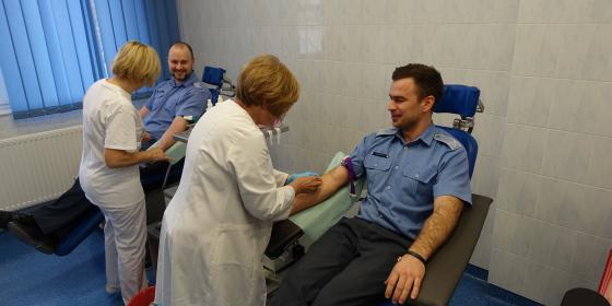 Cieszyńscy więziennicy honorowo oddali krew