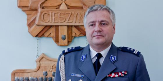 Krzysztof Chrobak - nowy komendant powiatowy policji w Cieszynie