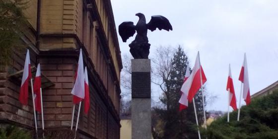 W pogoni za brunatnym jeleniem: Cieszyński Pomnik Niepodległości