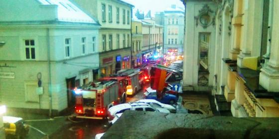 Pożar na ulicy Menniczej w Cieszynie