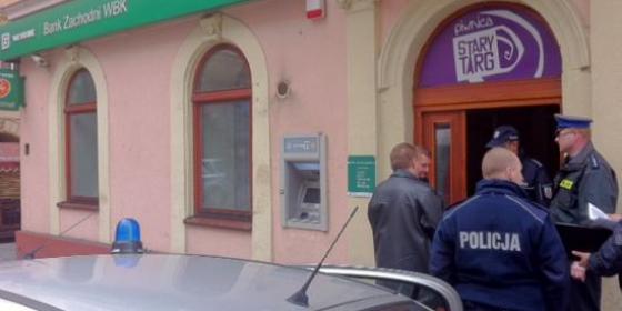 Cieszyn: Napad na bank BZ WBK przy Starym Targu