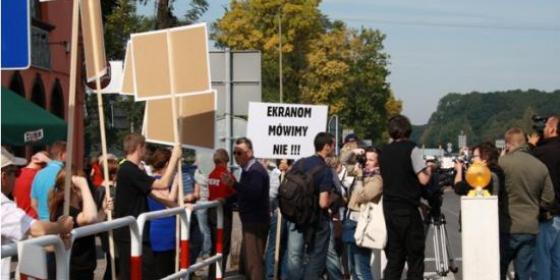 Protest na DK-81: "W Polsce istnieje lobby ekranowe!"