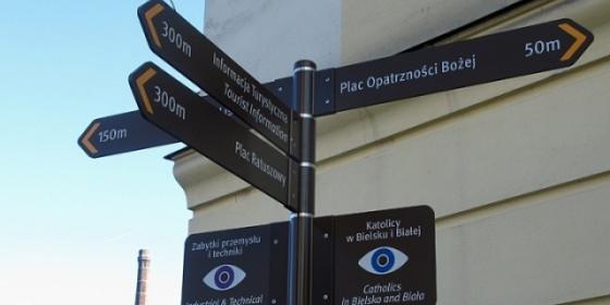 Miejski System Informacji skierowany do pieszych mieszkańców i turystów